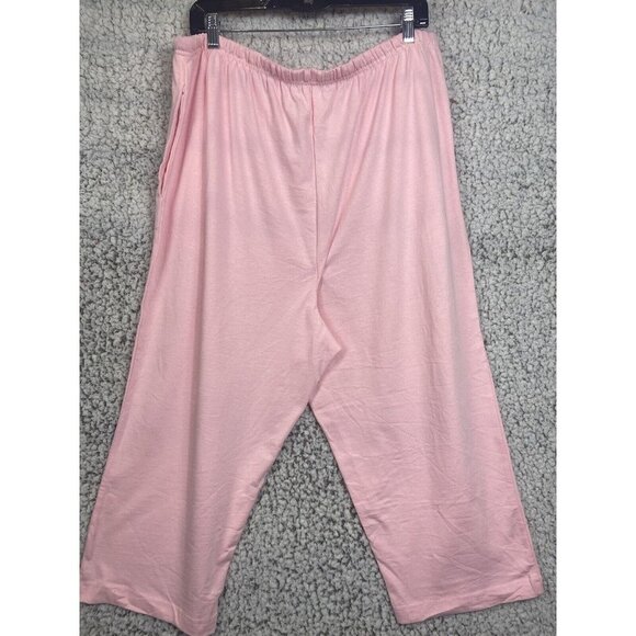 CW Classic elastic  waist drawstring pockets cropped knit sweatpants  size 1XL - Picture 5 of 6